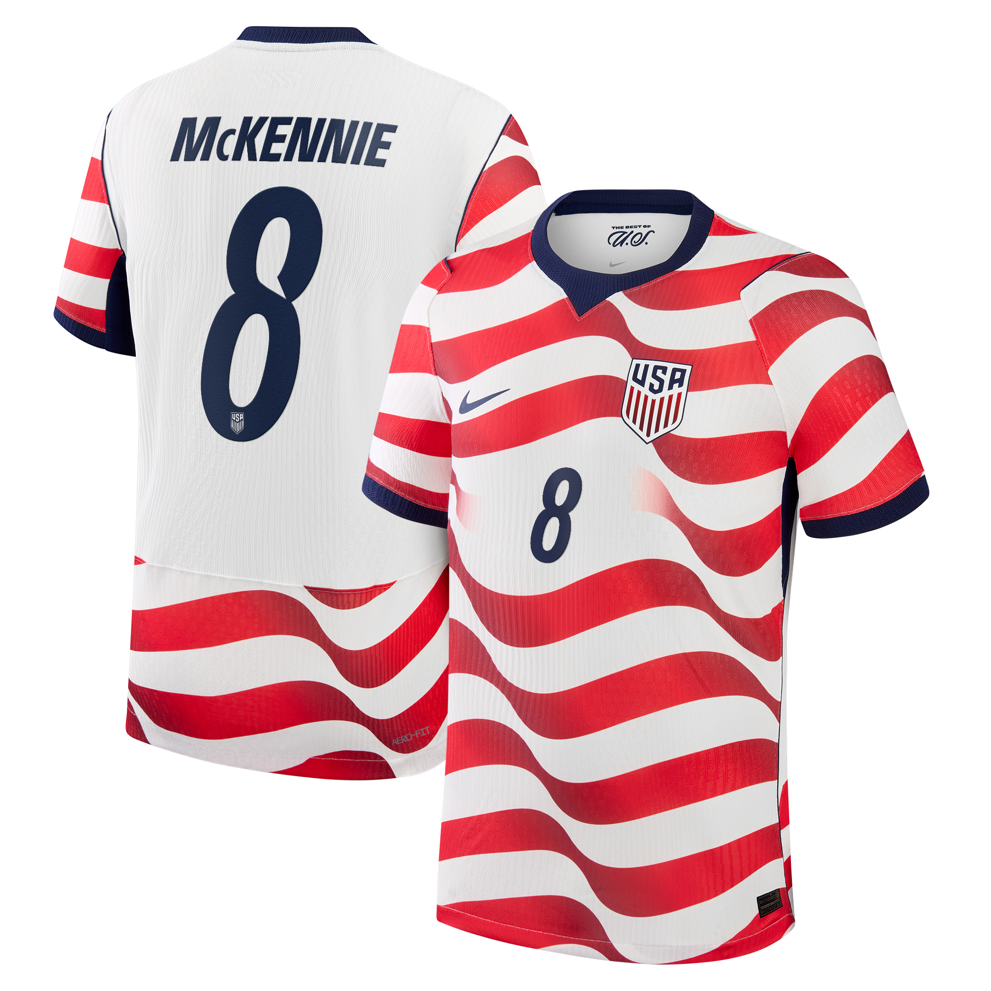 Weston McKennie USMNT 2026 Home Match Jersey White | Nike USA Soccer Jersey - Jersey Teams World