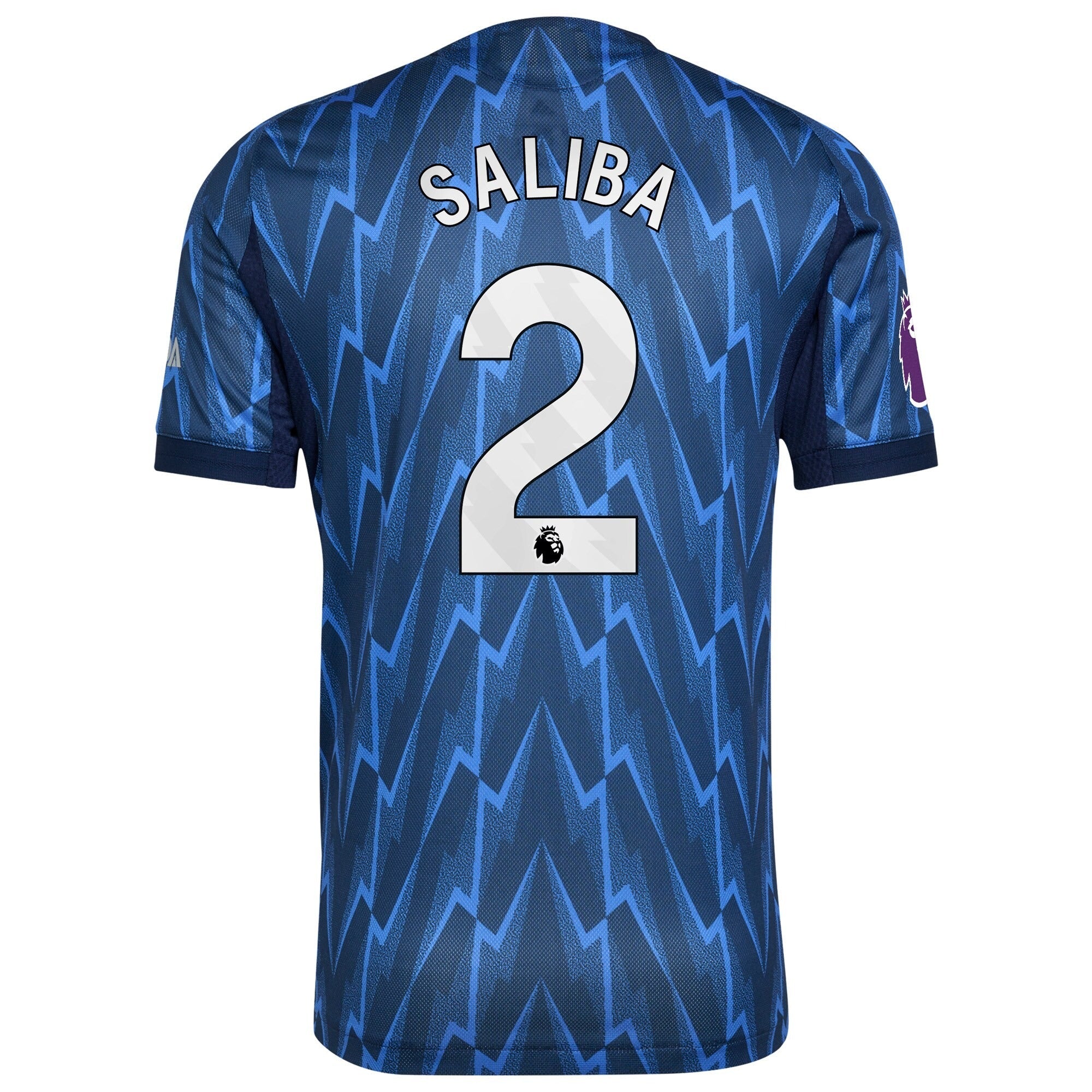 William Saliba Arsenal Selfika 2025/26 Away Player Jersey - Blue