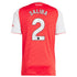 William Saliba Arsenal Selfika 2025/26 Home Player Jersey - Red