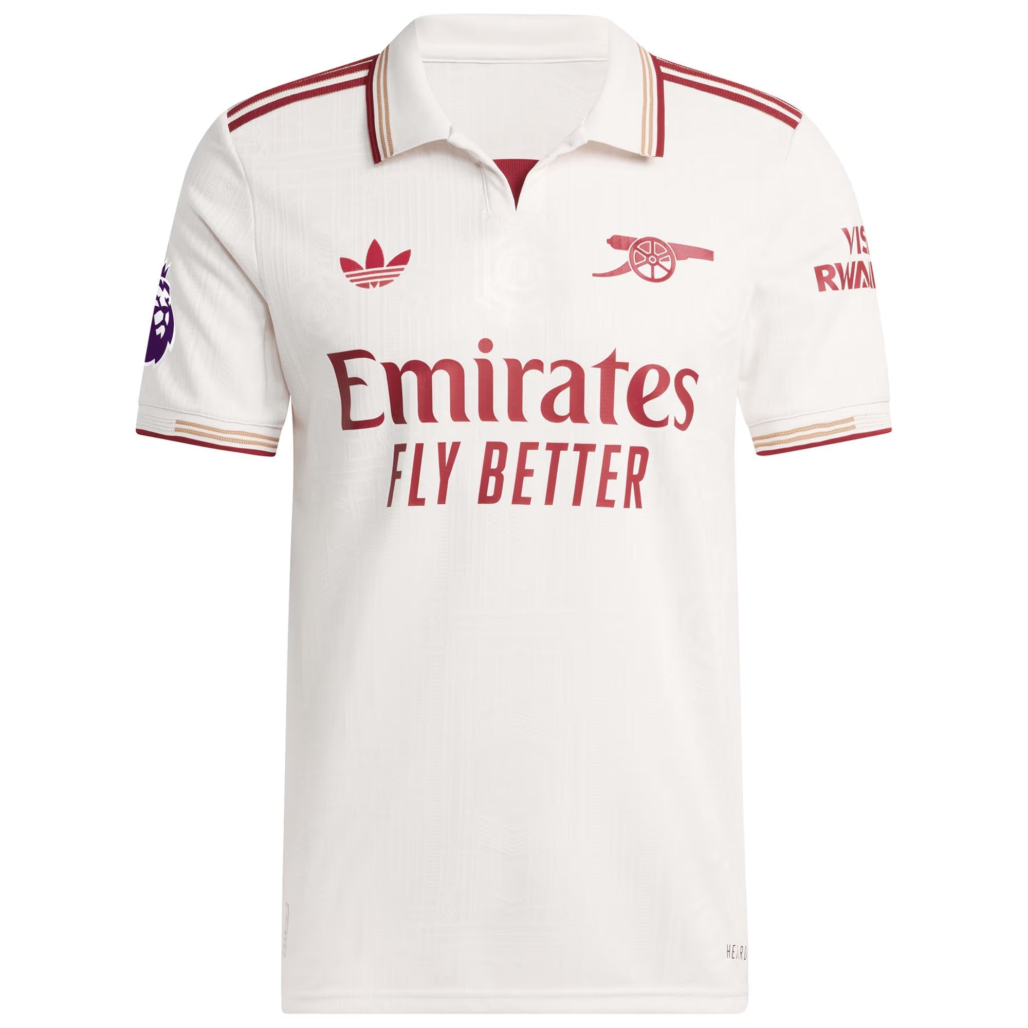 William Saliba Arsenal Selfika 2025/26 Third Player Jersey - White