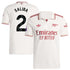 William Saliba Arsenal Selfika 2025/26 Third Player Jersey - White